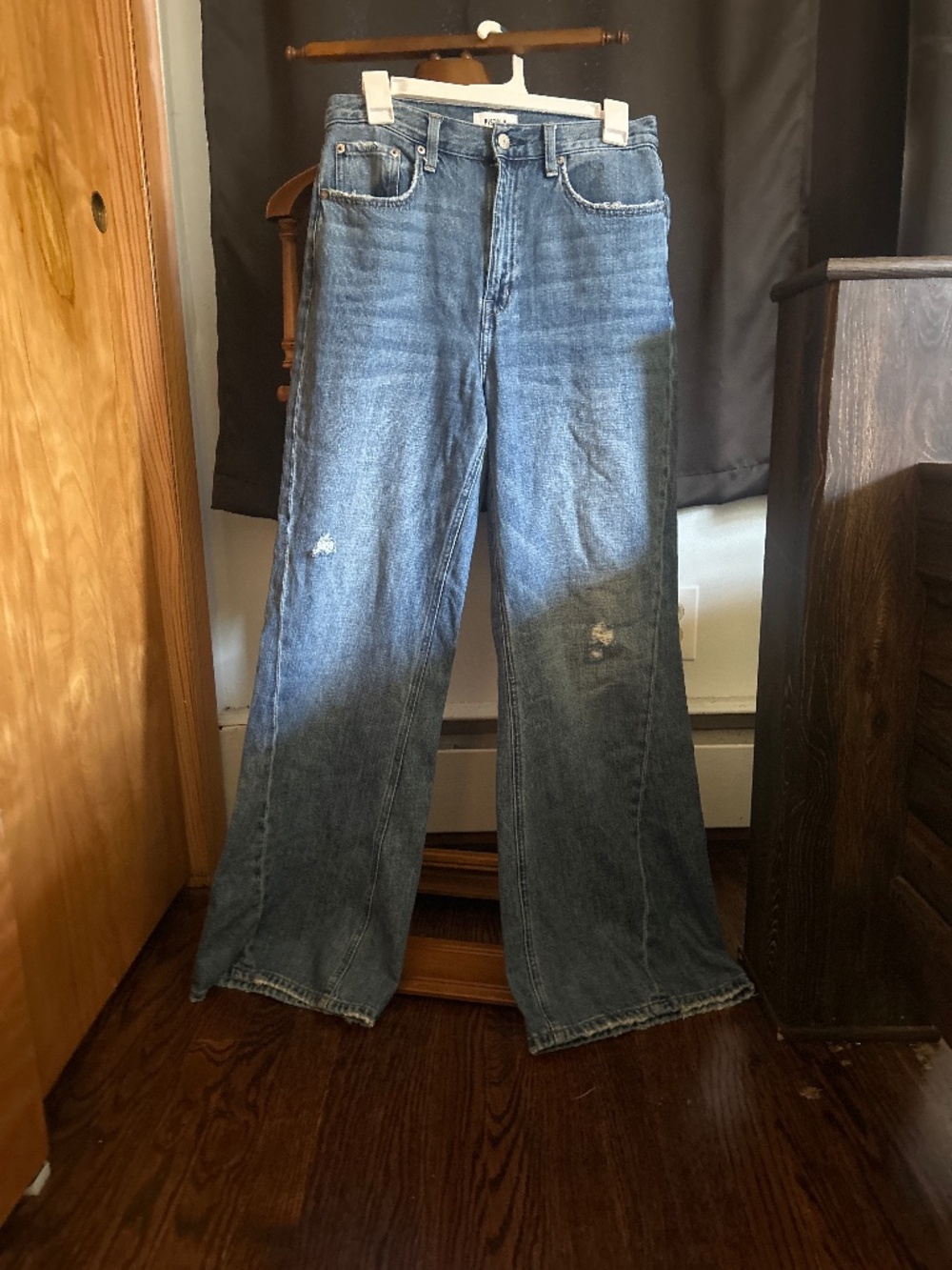 Pistola Ruby High Rise Palazzo Wide-Leg Jeans Size 28